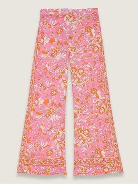 BRAND NEW - Maje Pink and Orange Floral Palazzo Pants